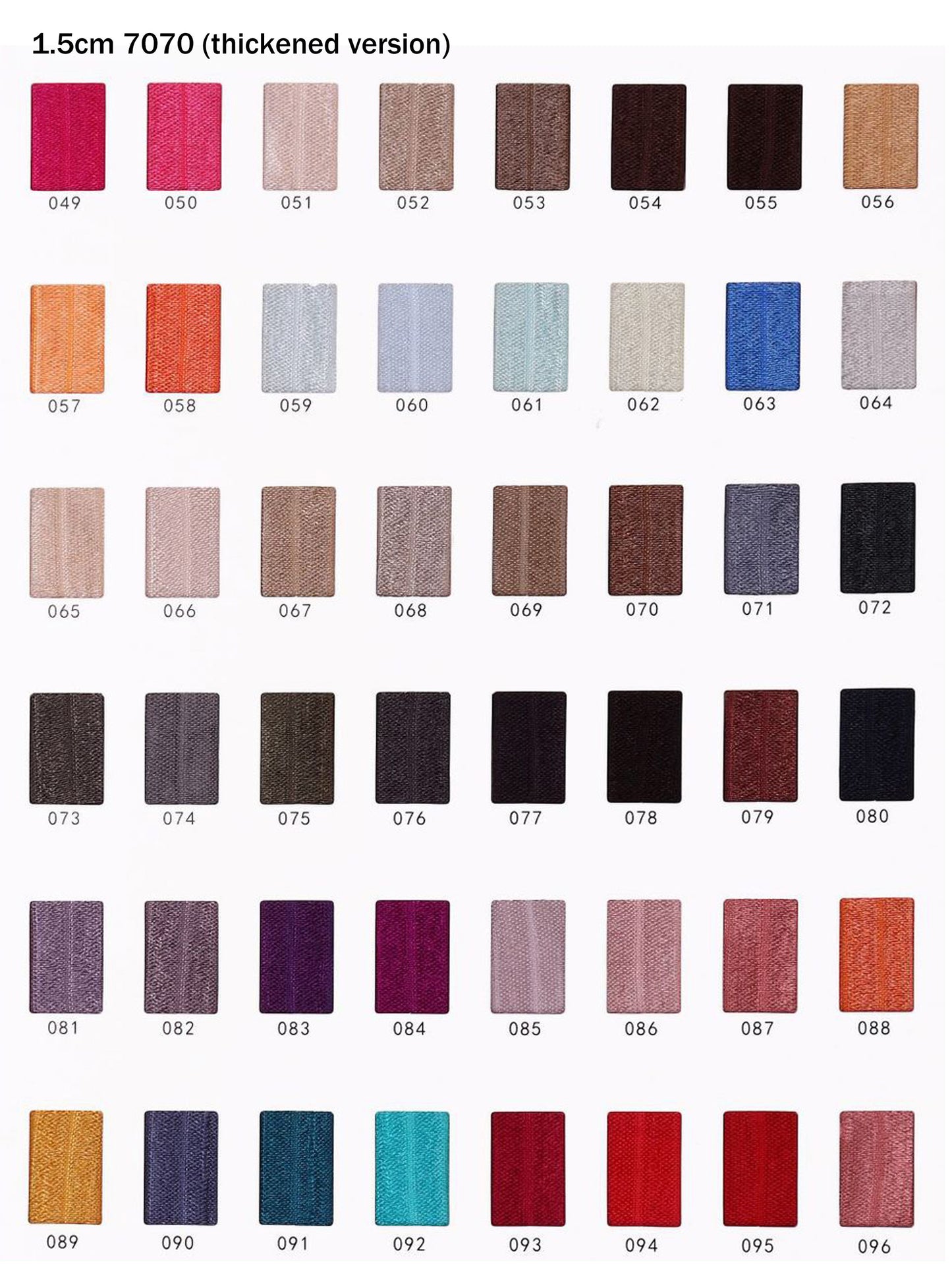 Satin Fold Over Elastic Multiple Colors and Sizes