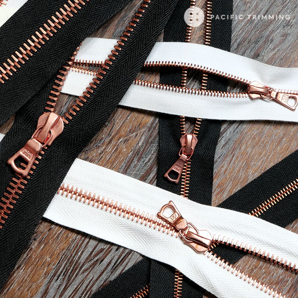M4, M6 & M8 / One & Two Way Copper Teeth Metal Zipper