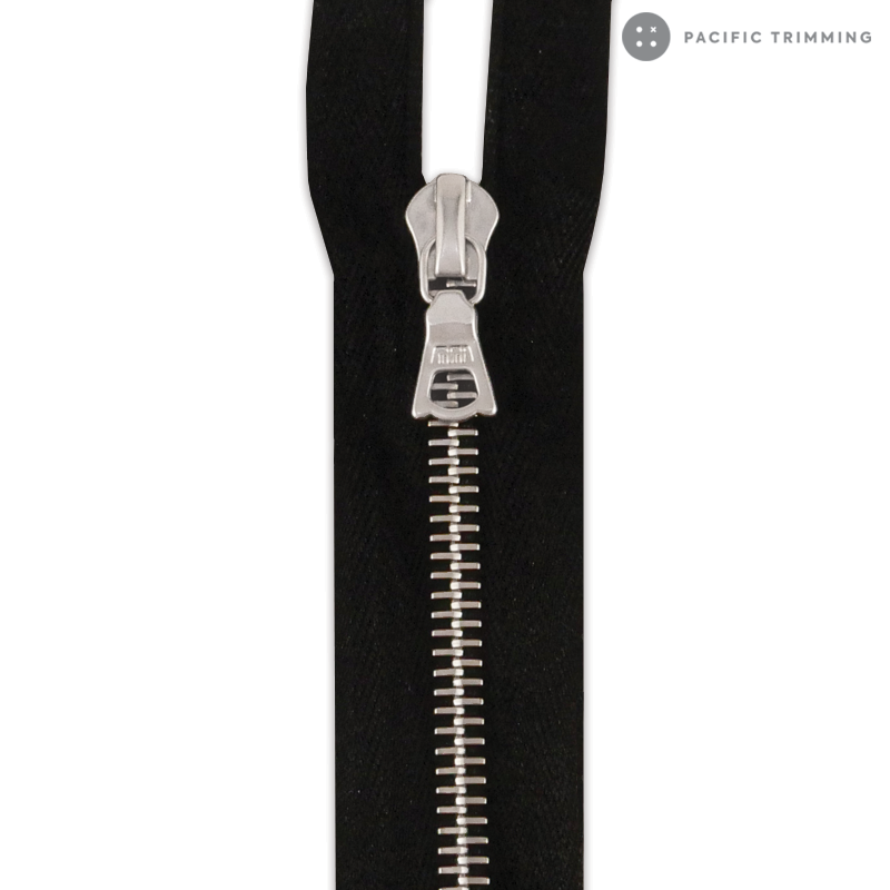 M8 One Way Titanium Teeth Metal Zipper (Matte Finish)