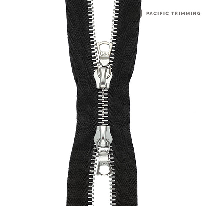 M4 Two Way Nickel Teeth Metal Zipper