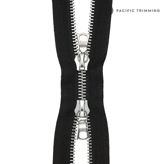 M4 Two Way Nickel Teeth Metal Zipper