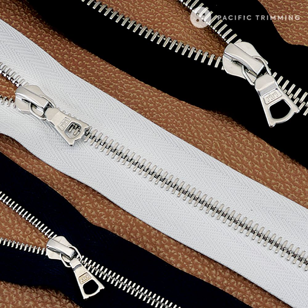 M8 One Way Titanium Teeth Metal Zipper (Matte Finish)