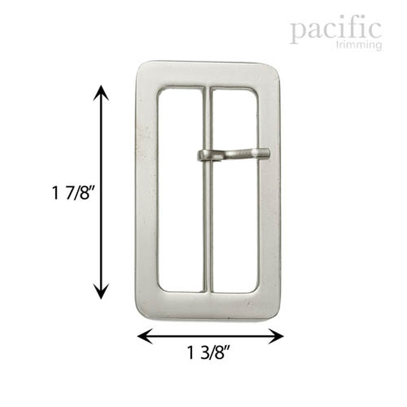 1.88 Inch Metal Buckle Silver