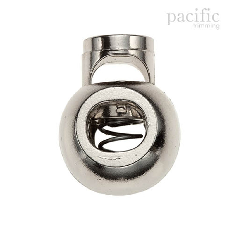 8mm Plastic Ball Cord Lock Silver