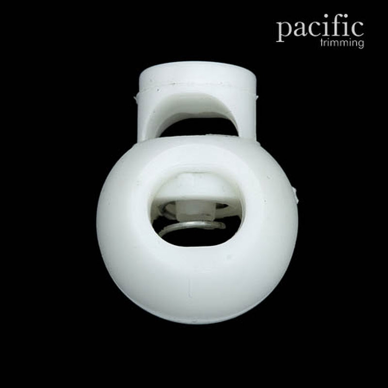 8mm Plastic Ball Cord Lock White