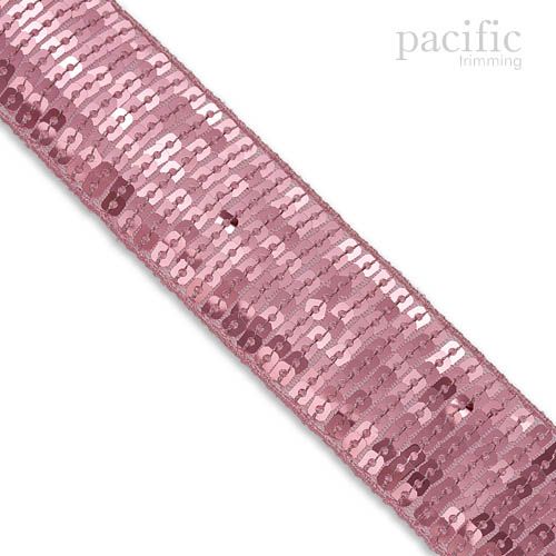 Square Sequin Trim Multiple Sizes Pink