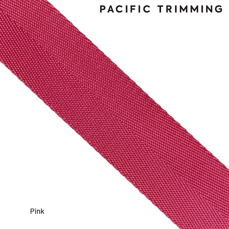 1 Inch Nylon Webbing Pink