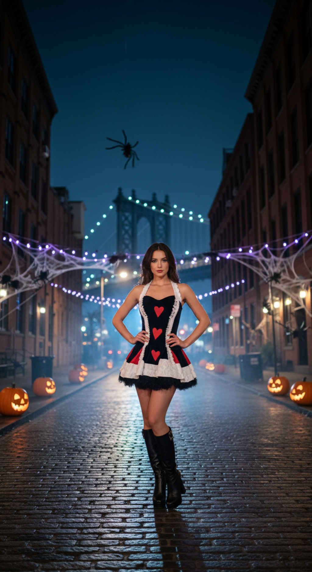 [*Halloween 30% Sale*]Queen of Hearts Deluxe Costume - Elegant and Dramatic Alice in Wonderland Inspired Dress