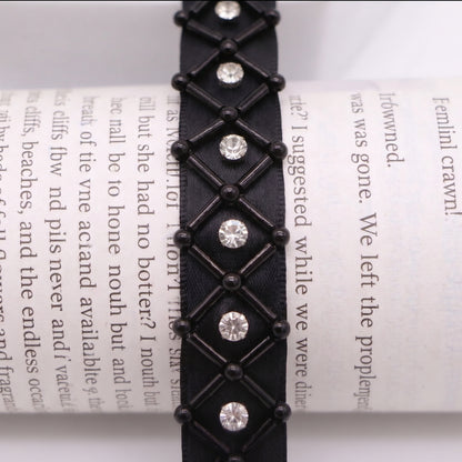 Beaded Rhinestone Lace Trim for Bridal & Couture