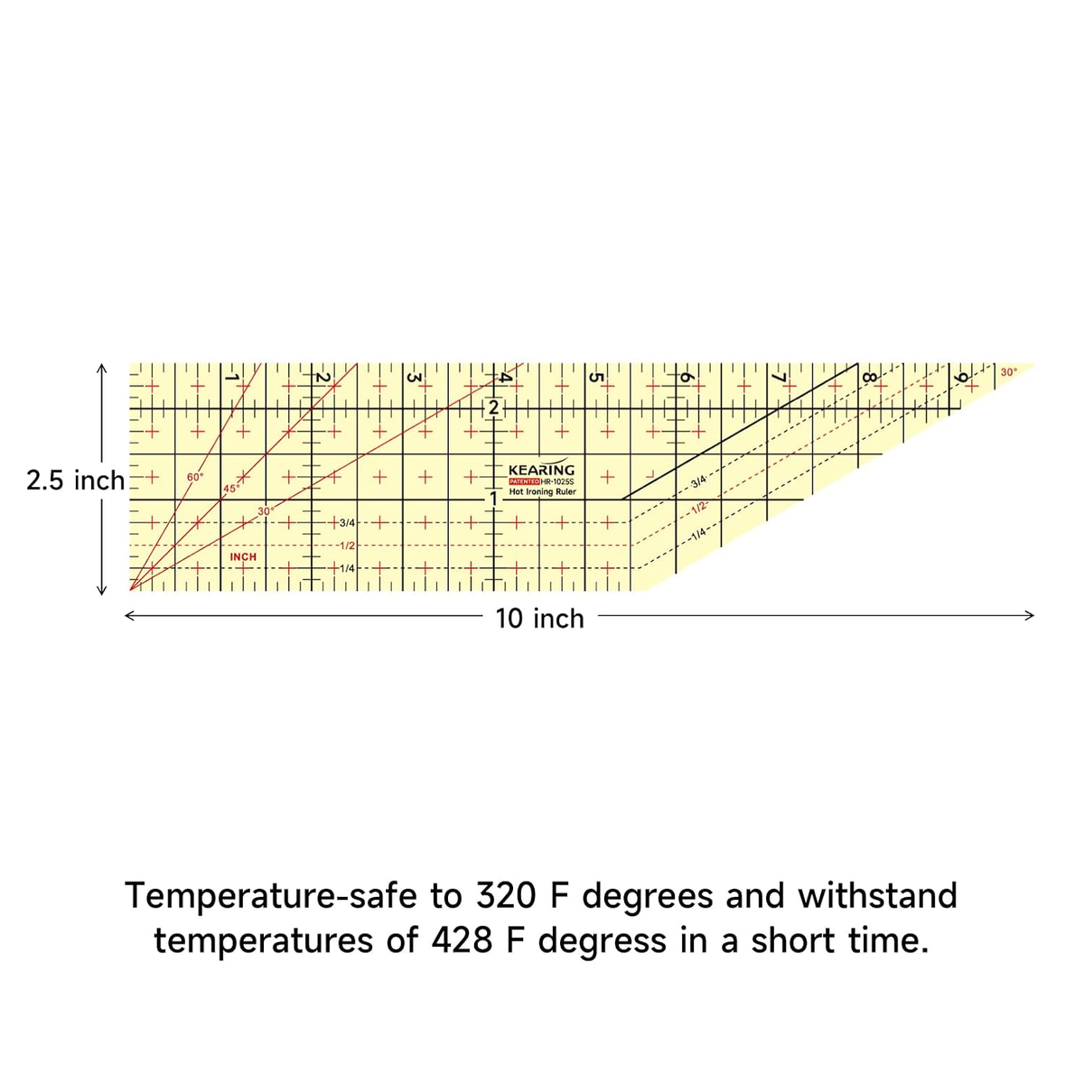 Kearing Patented Hot Hem Ruler