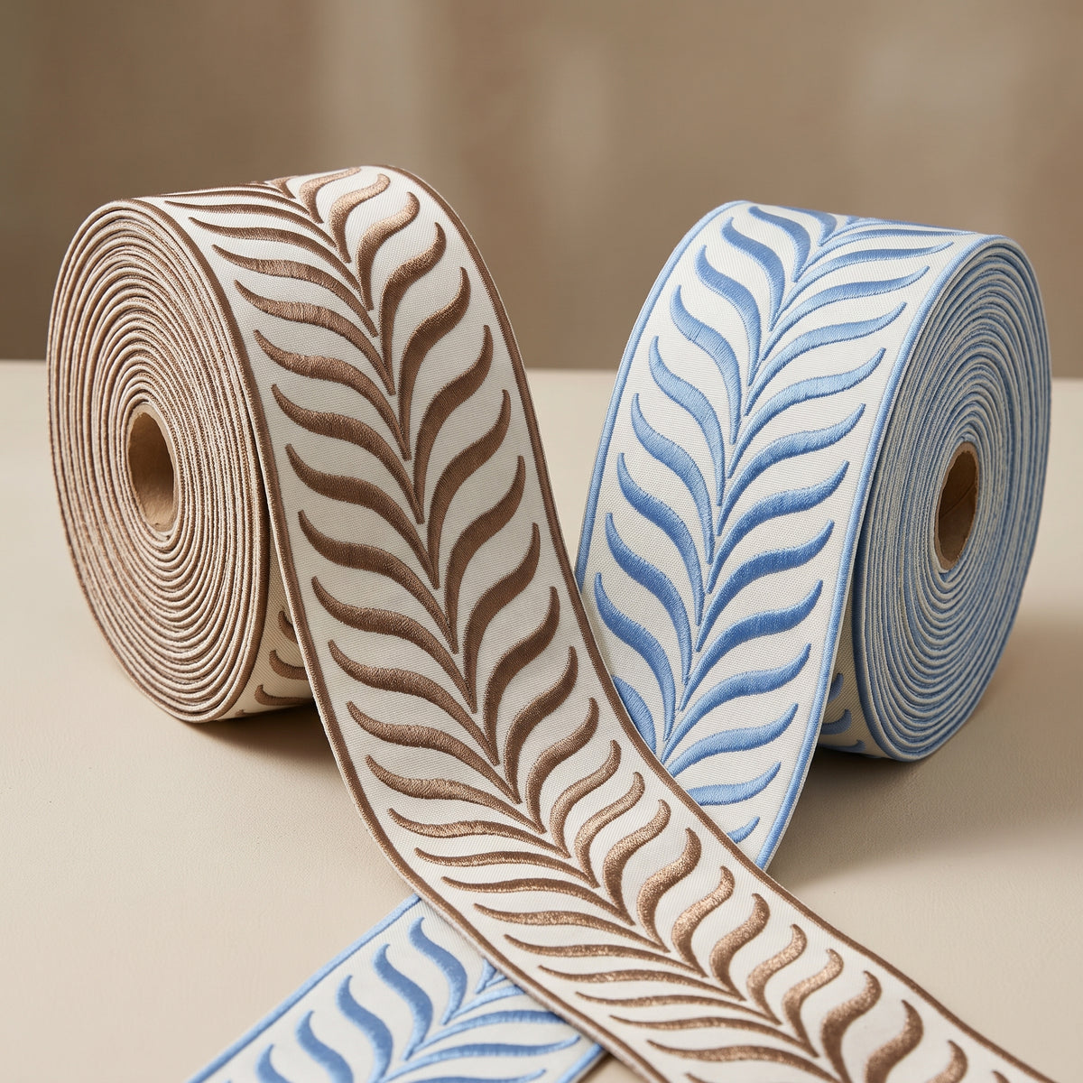 Jacquard Trim with Herringbone Shape