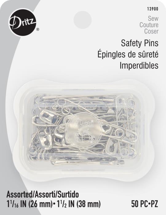 Dritz Nickel-Plated Steel Safety Pins
