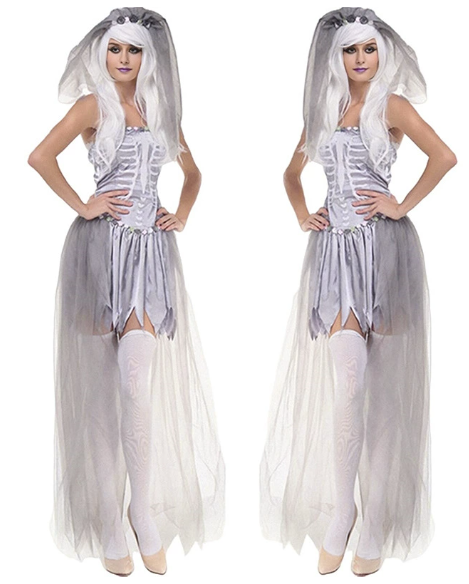 [*Halloween 30% Sale*]Phantom Elegance Ghostly Bride Costume