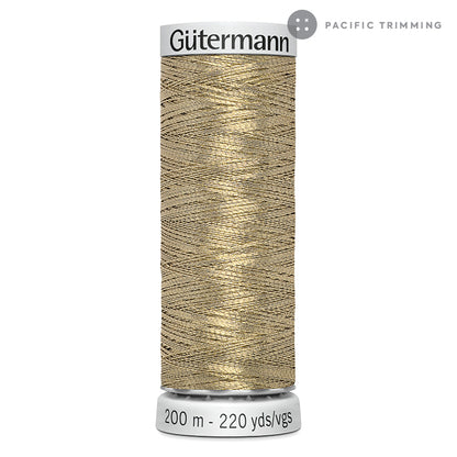 Gutermann Dekor Metallic Embroidery Thread 200M 29 Colors