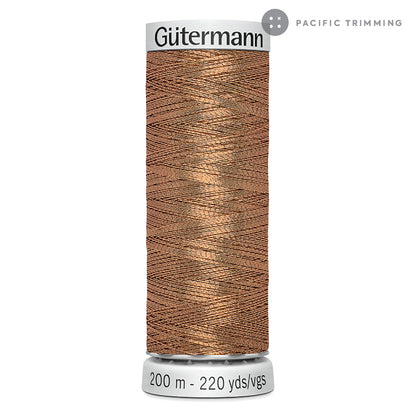 Gutermann Dekor Metallic Embroidery Thread 200M 29 Colors