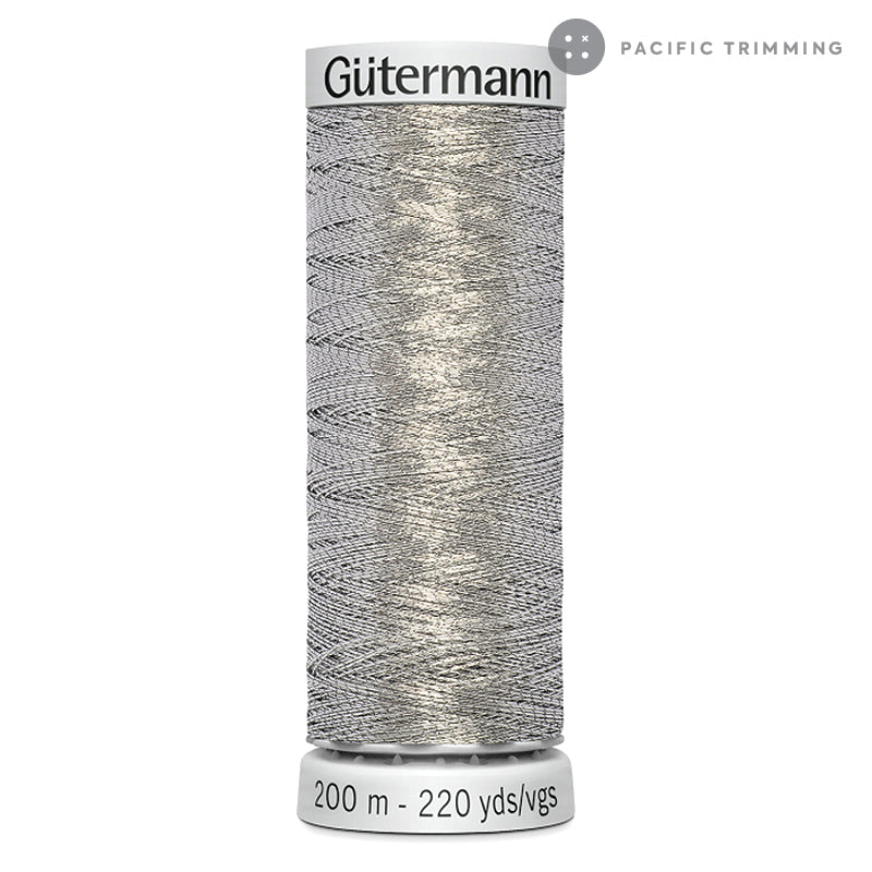 Gutermann Dekor Metallic Embroidery Thread 200M 29 Colors