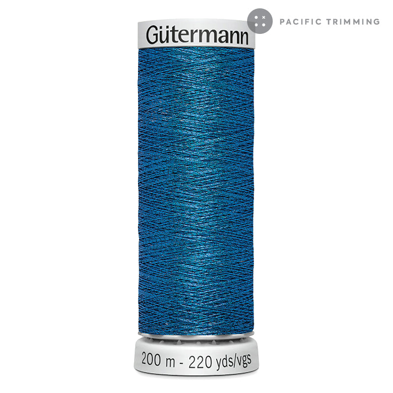 Gutermann Dekor Metallic Embroidery Thread 200M 29 Colors