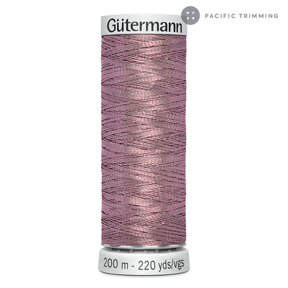 Gutermann Dekor Metallic Embroidery Thread 200M 29 Colors