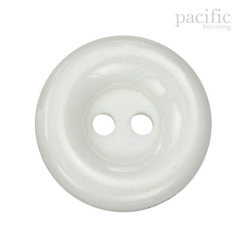 2 Hole White Nylon Button 125760BA