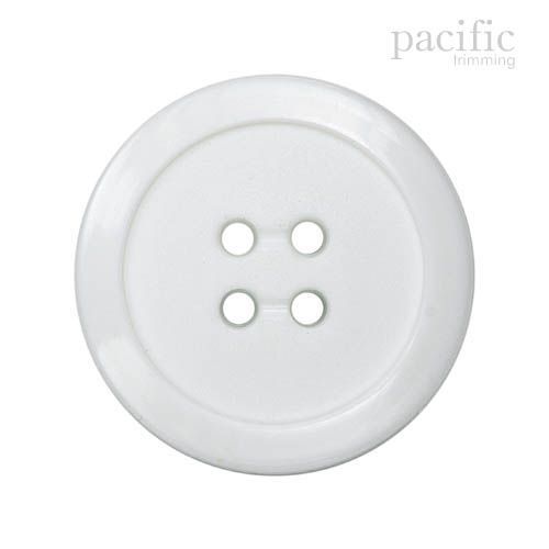 4 Hole Nylon Button 125761BA White