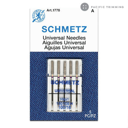 Schmetz Universal Needles, Size 100/16