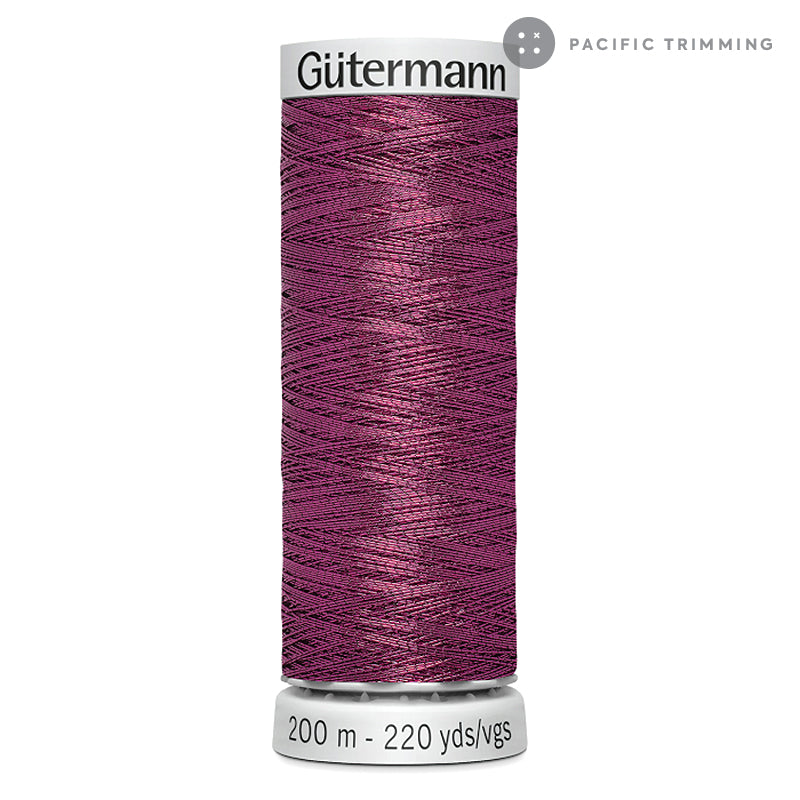 Gutermann Dekor Metallic Embroidery Thread 200M 29 Colors