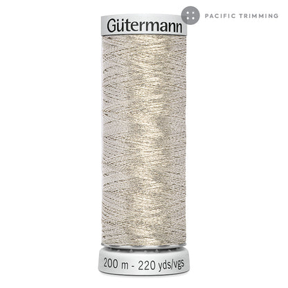 Gutermann Dekor Metallic Embroidery Thread 200M 29 Colors