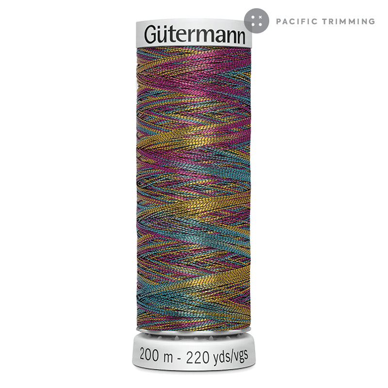 Gutermann Dekor Metallic Embroidery Thread 200M 29 Colors