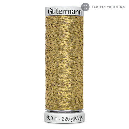 Gutermann Dekor Metallic Embroidery Thread 200M 29 Colors