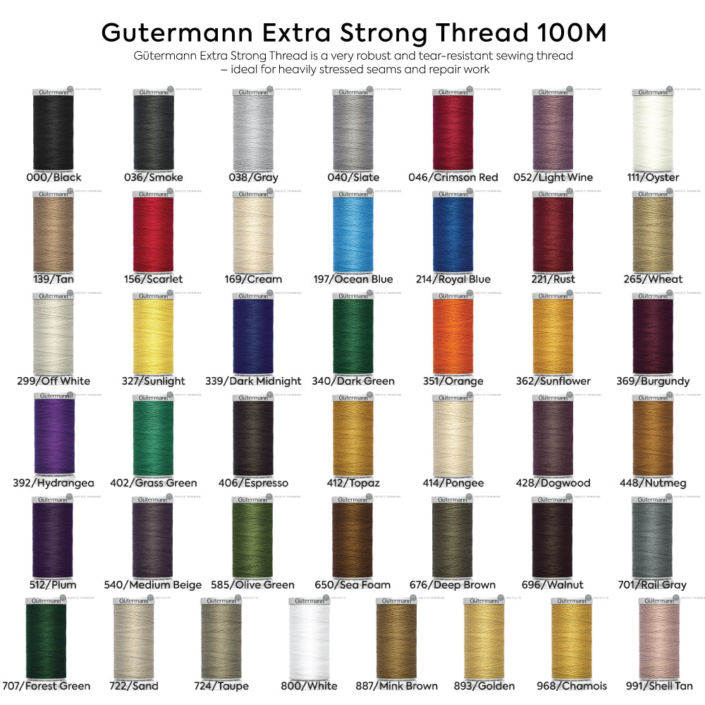 Gutermann Extra Strong Thread 100M Multiple Colors