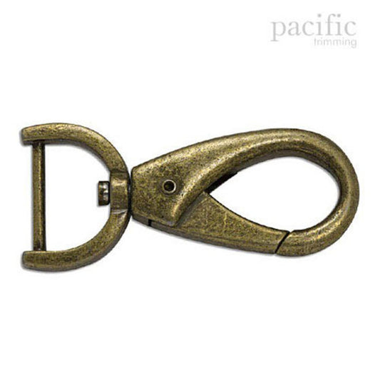 1 Inch Push Gate Swivel Antique Brass