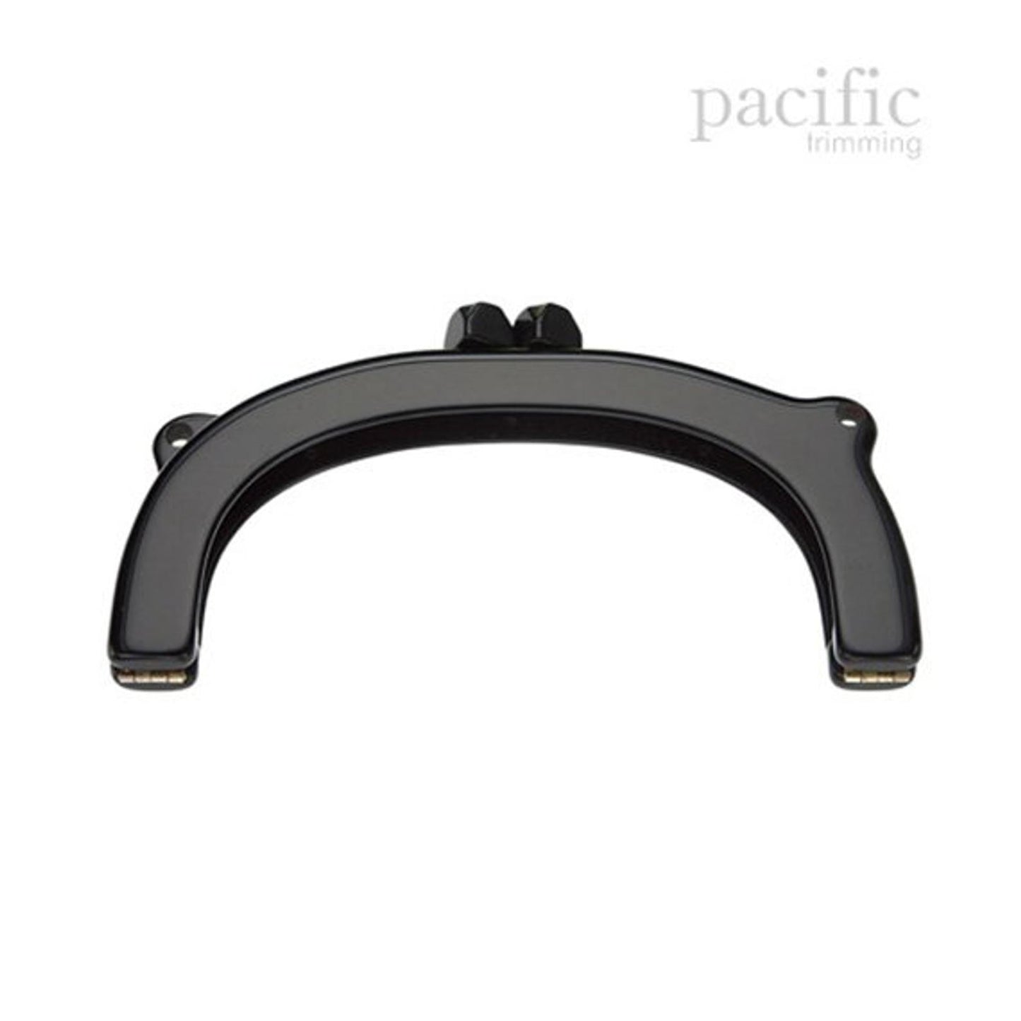 6.63 Inch Acrylic Purse Frame Handle Black