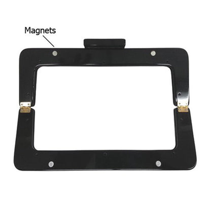 8.75 Inch Acrylic Purse Frame Handle Black