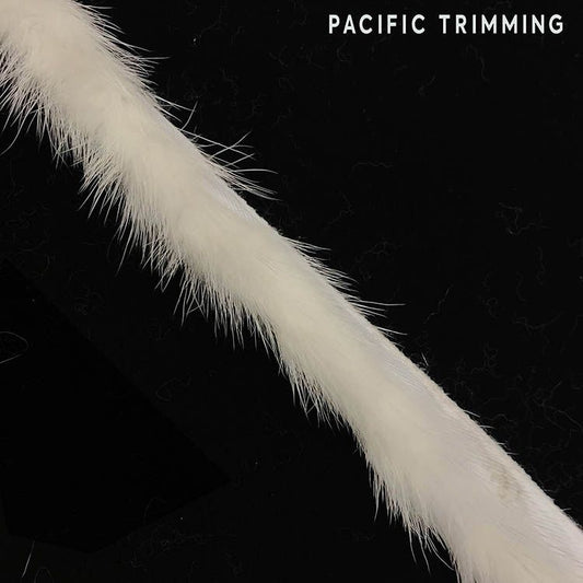 1 Inch Soft Mink Fur Trim Ivory